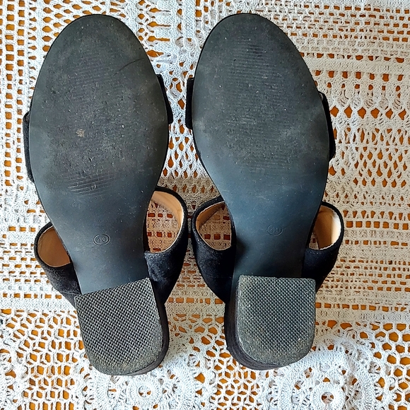 STEVE MADDEN Black Open Toe Heel Suede Pump Women's Size EU 40 - Picture 10 of 10